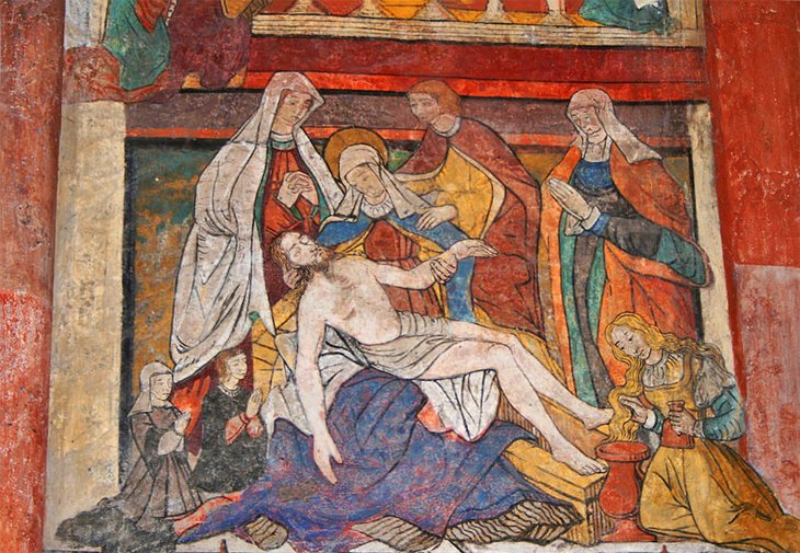 西莱尼圣马丁教堂的中世纪壁画