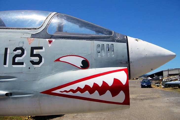 战斗机在太平洋海岸空军博物馆