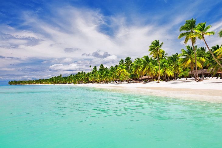 多米尼加共和国蓬塔卡纳的热带海滩