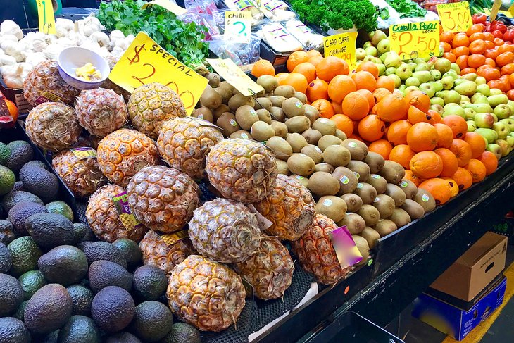 阿德莱德中央市场出售的水果