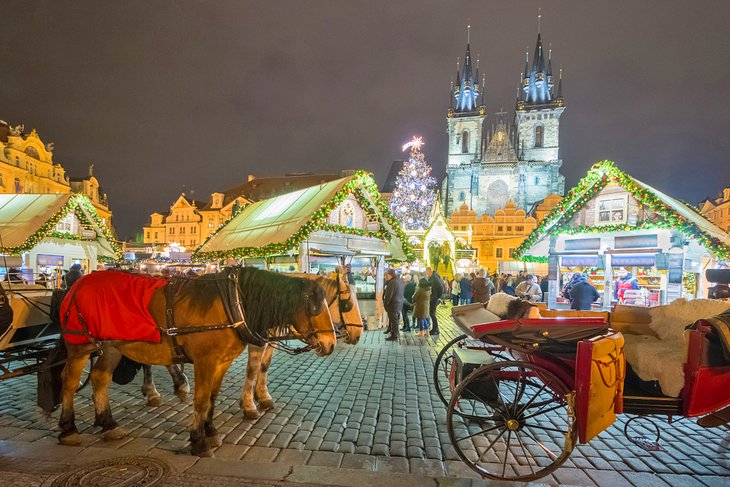 圣诞节在老城广场,布拉格,捷克共和国